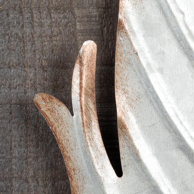 Wood Wall Décor with Metal Feather - 9.75" x 30"