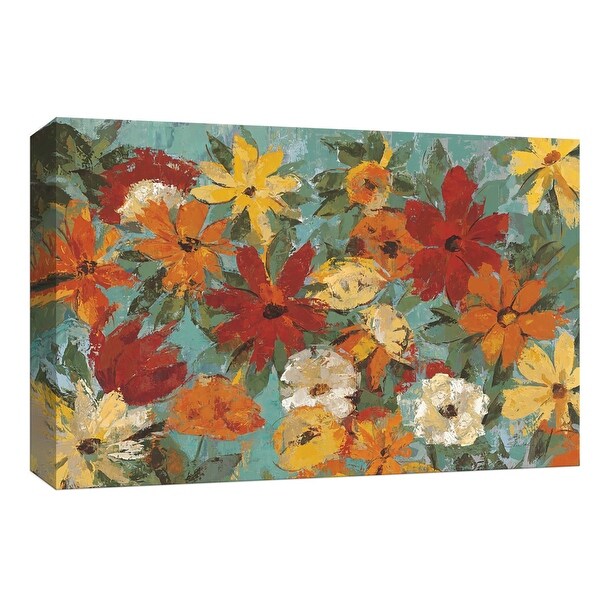 PTM Images 9-153623 PTM Canvas Collection 8" x 10" - "Bright Expressive Garden" Giclee Flowers Art Print on Canvas
