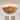 18.9" Vintage Brass Modern Farmhouse Wavy Woven Rattan 3-Light Semi Flush Mount Ceiling Light - 18.9"W x 18.9"D x 9.4"H