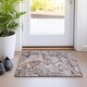 preview thumbnail 69 of 84, Machine Washable Indoor/ Outdoor Abstract Chantille Rug 1'8" x 2'6" - Gray