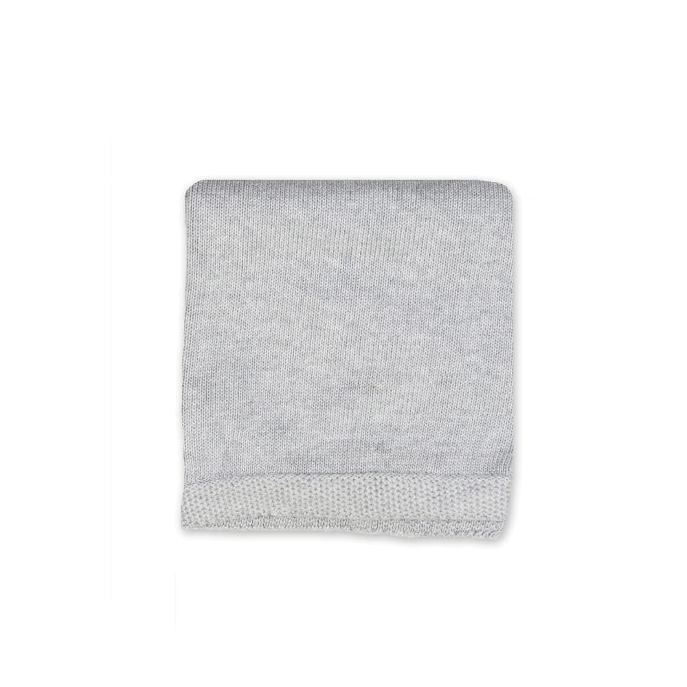 Knit Blanket with Border