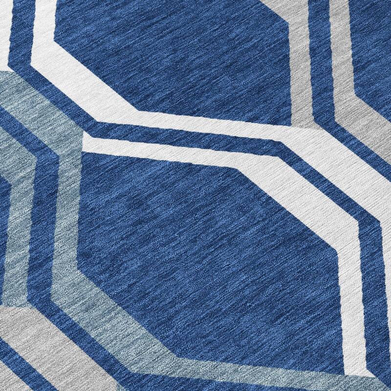 Machine Washable Indoor/ Outdoor Contemporary Dimensions Chantille Rug