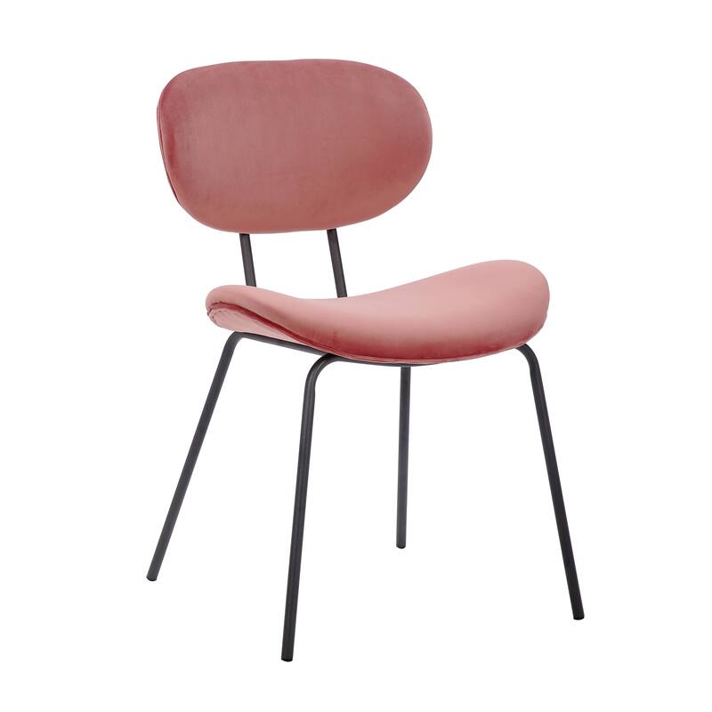 Porthos Home Brody Dining Chairs Set of 2, Velvet Upholstery, Iron legs