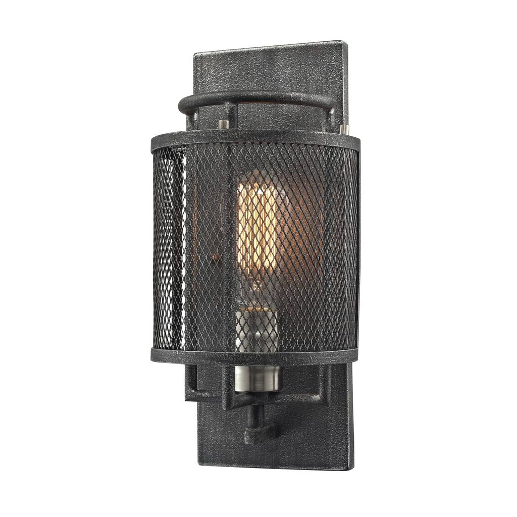 Slatington 13'' High 1-Light Sconce - Brushed Nickel - 13 inch Tall