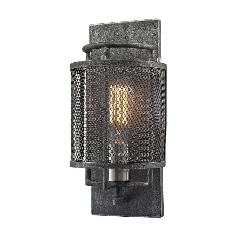 Slatington 13'' High 1-Light Sconce - Brushed Nickel - 13 inch Tall - Brushed Nickel - 13 inch Tall
