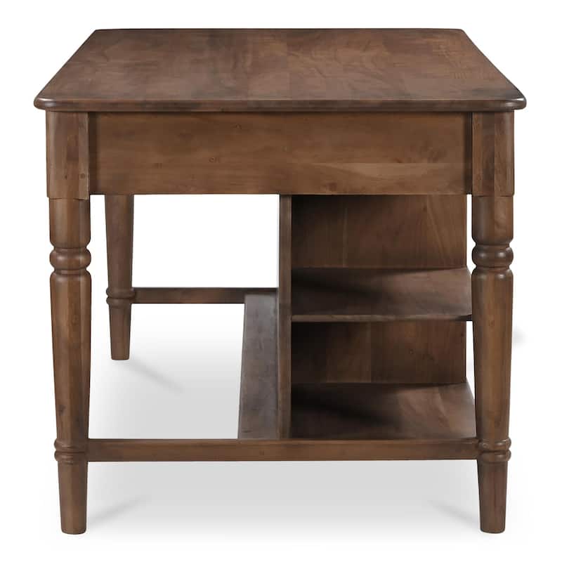 NADAAL STUDIOS Cove, Wooden Kitchen Island with Storage - 72"W x40.5"D x36.5"H