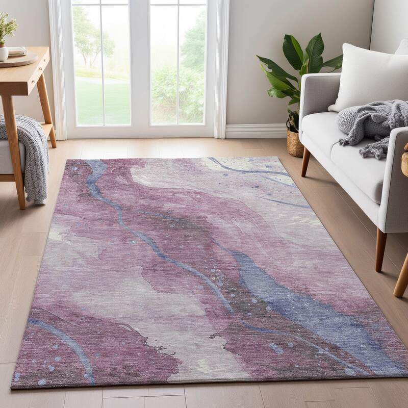 Premium Washable Super Soft Abstract Contemporary Mayfield Rug