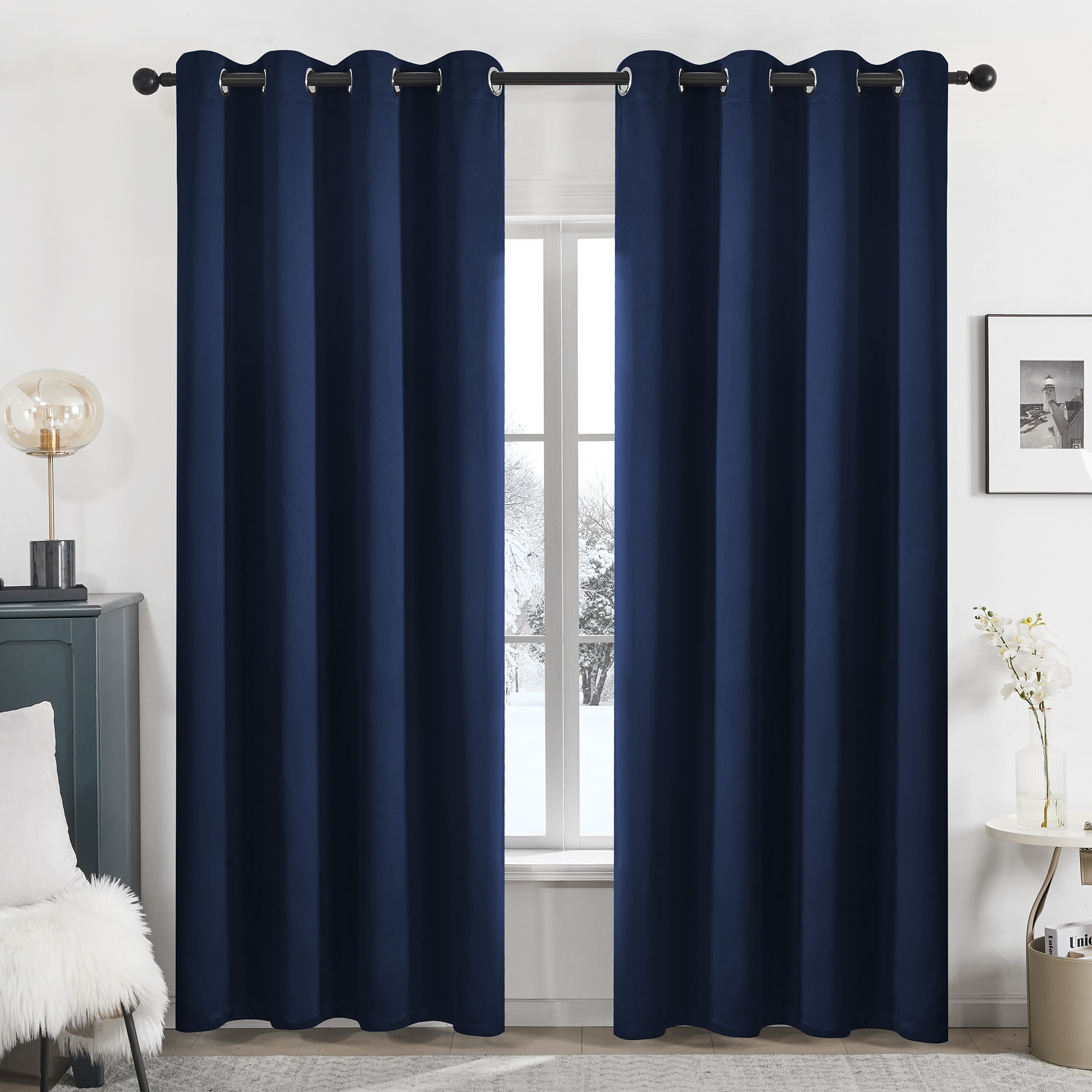 Deconovo Blackout Curtains for Bedroom and Living Room 2 Panels