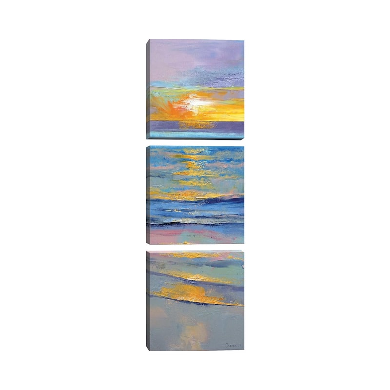 iCanvas "Sunset" by Michael Creese 3-Piece Canvas Wall Art Set
