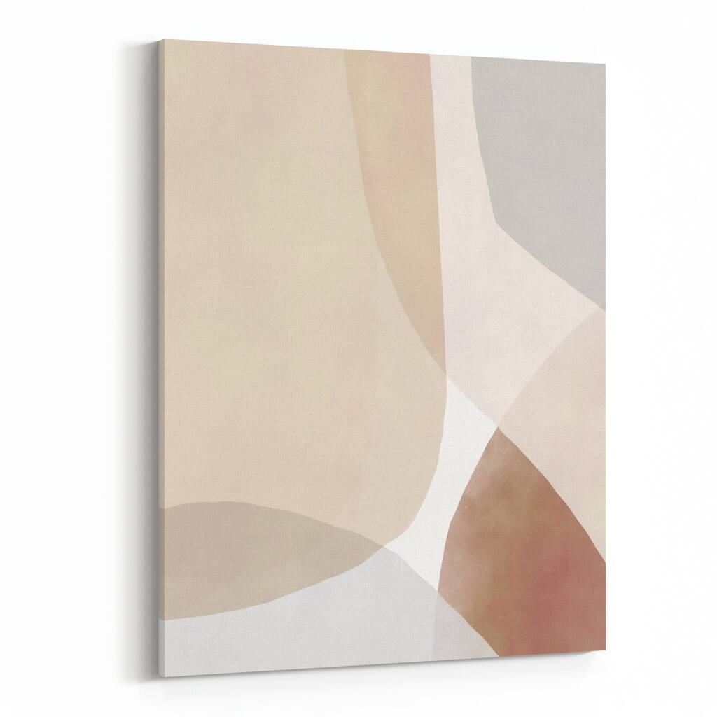 Abstract Mid-century Modern Minimal Canvas Wall Art Print