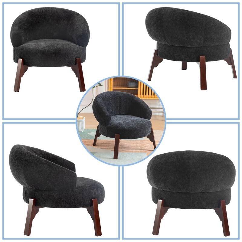 XINMICS Modern Accent Chair Upholstered Armchair for Living Room, Bedroom