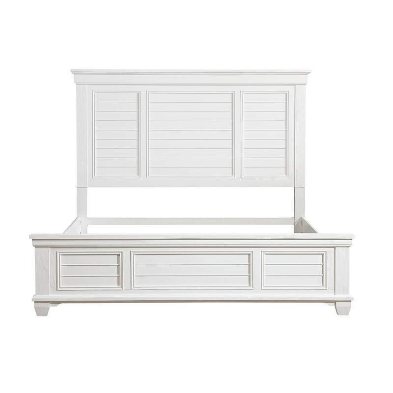 Leo White Panel Bed