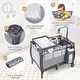 preview thumbnail 20 of 28, Costway Portable Baby Playard Nursery Center Crib with Hanging Toys & - See Details