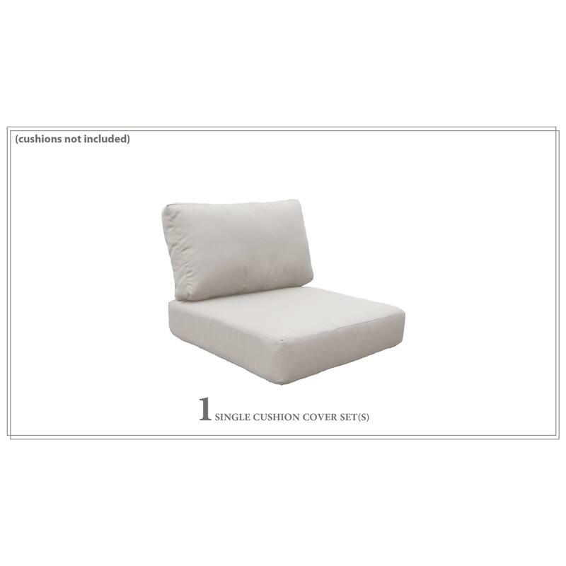 Low-back 6-inch Chair Cushion Covers - beige