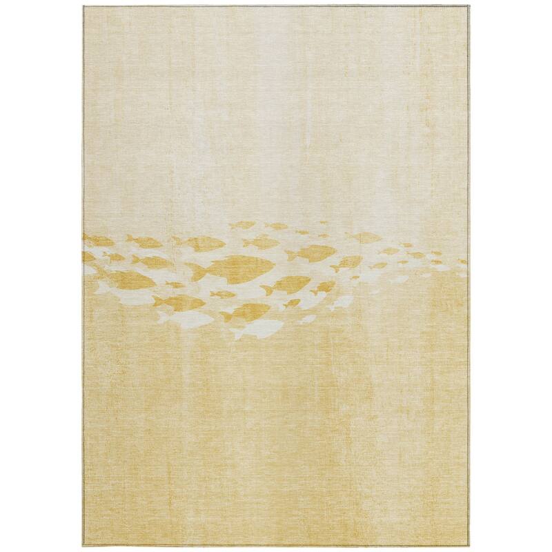 HomeRoots Nautical Transitional Rectangle Outdoor Rug