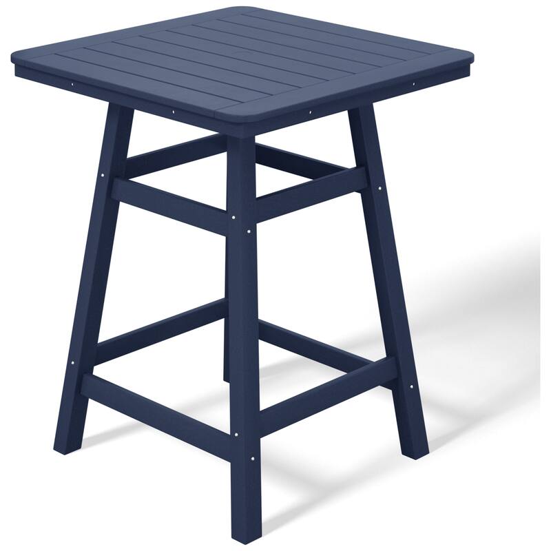 Laguna Hdpe All Weather Outdoor Patio 30" Square Counter Bistro Table