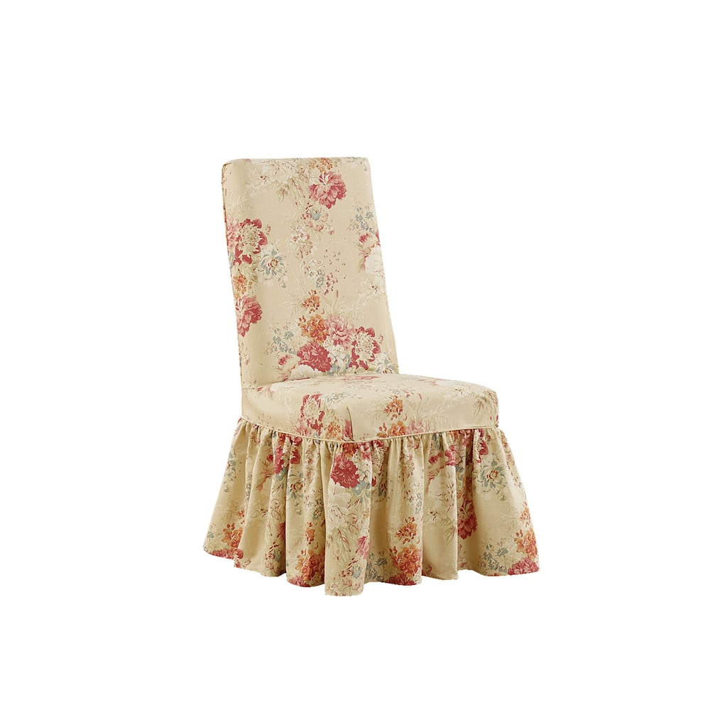 Waverly Ballad Bouquet Long Dining Chair Slipcover