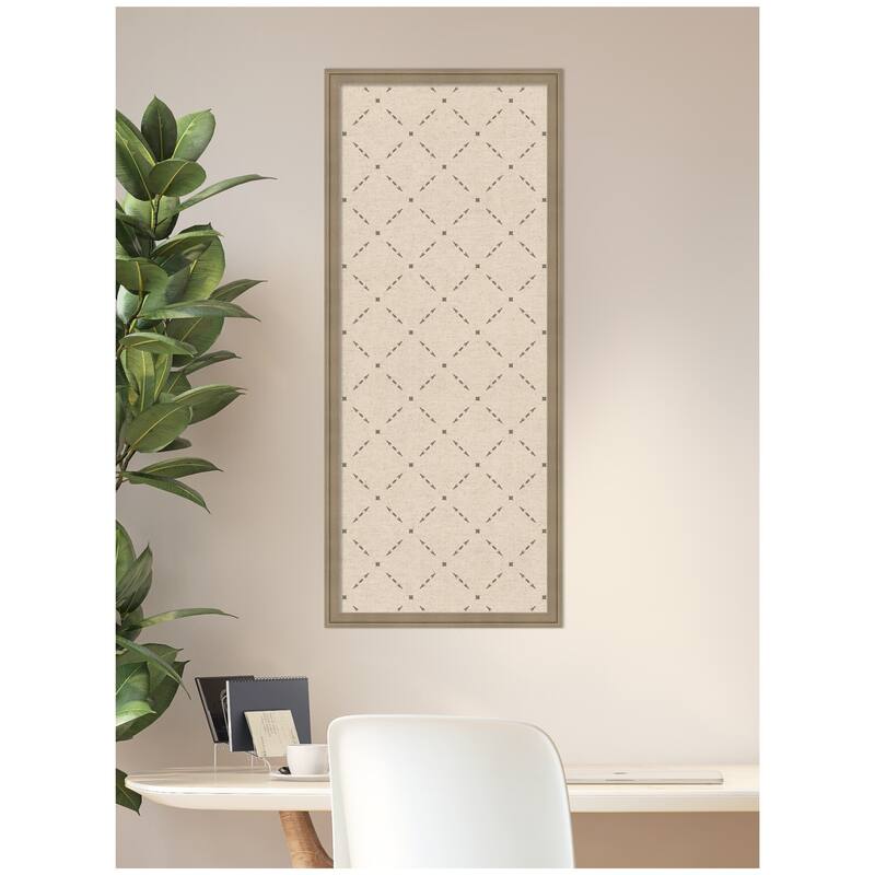Kate and Laurel Pinboard Green Lattice Print