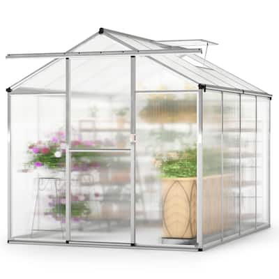 Gymax 6 x 8 FT Greenhouse for Outdoors Large Walk-in Green House w/