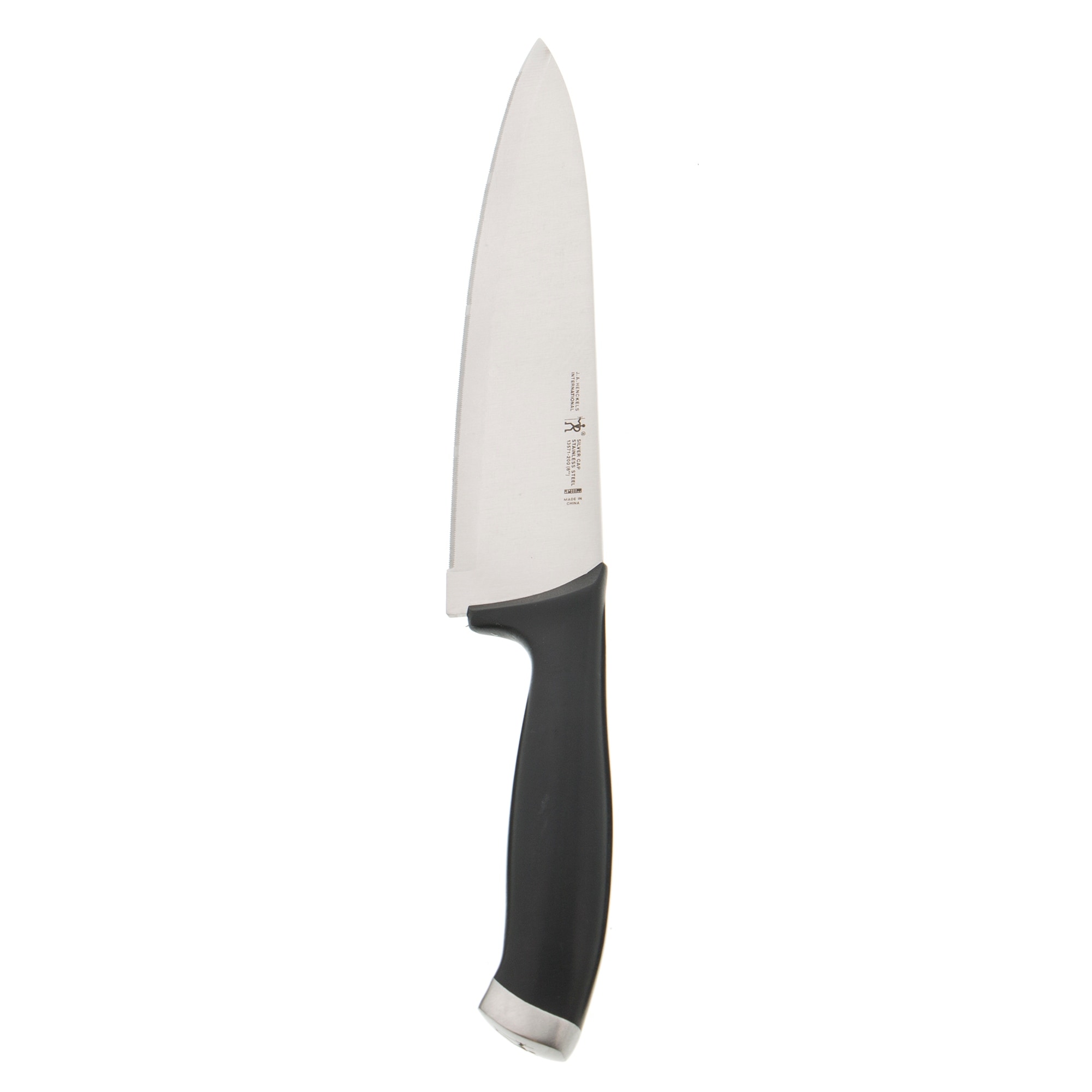 Shop J A Henckels International Silvercap 8 Chef S Knife Black Stainless Steel Overstock 14291471
