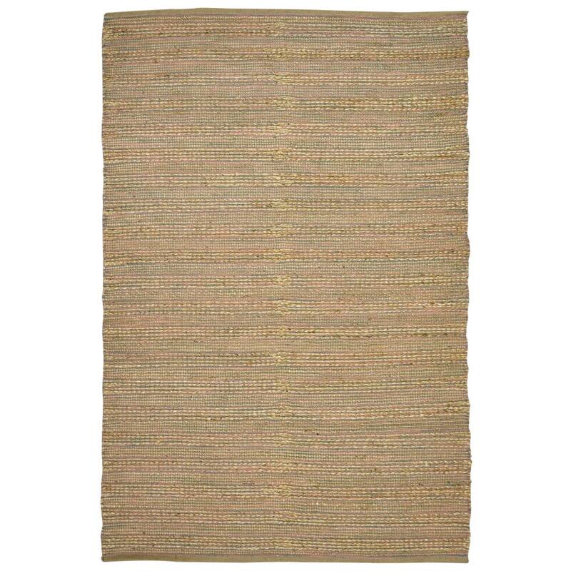 HomeRoots Striped Lodge Rectangle Area Rug