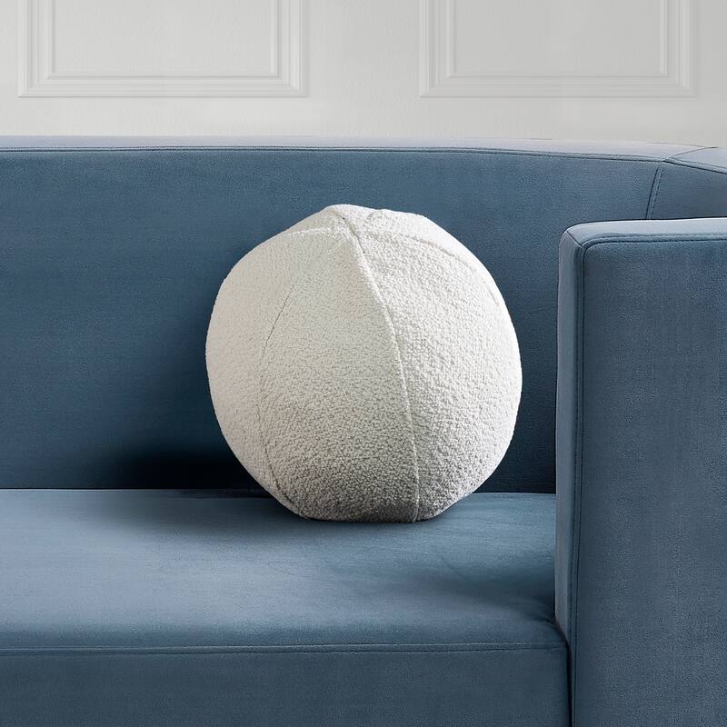 Sphere Shaped Solan Pillow - 12" White