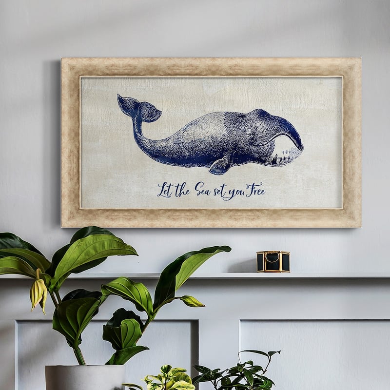 Let The Sea Set You Free Premium Framed Canvas- Ready to Hang