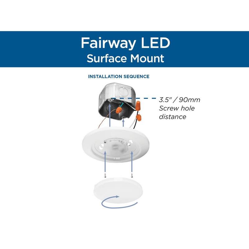 Progress Lighting P810042-30 Fairway 7" Wide LED Flush Mount Bowl