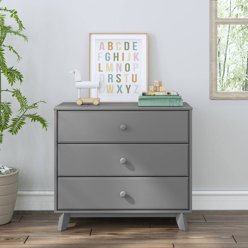Max and Lily 3-Drawer Solid Wood Dresser