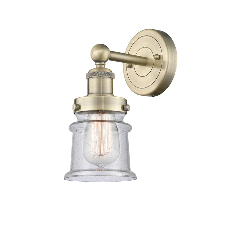 Innovations Lighting 616-1W-11-6 Canton Sconce Canton 11" Tall Wall - Antique Brass / Seedy