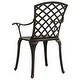 preview thumbnail 7 of 10, vidaXL 5 Piece Bistro Set Cast Aluminum Bronze