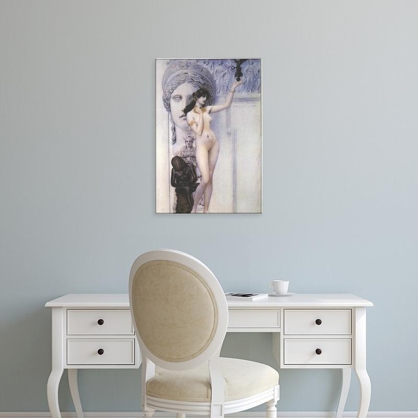 Easy Art Prints Gustav Klimt's 'Allegory of Sculpture' Premium Canvas Art