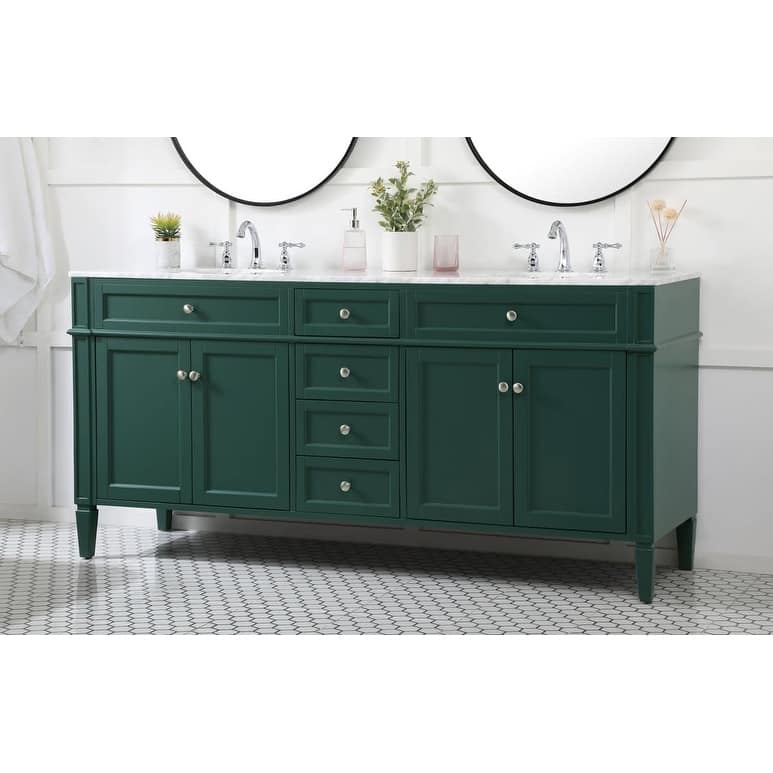 Elegant Lighting VF12572D Park Avenue 72" Free Standing Double Basin