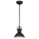 preview thumbnail 16 of 16, Westinghouse Lighting Boswell One-Light LED Indoor Mini Pendant Oil Rubbed Bronze With Highlights - 1-Light