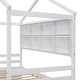 preview thumbnail 27 of 28, Twin House Bed with Roof Frame, Bedside-shelves, Under Bed Storage Unit