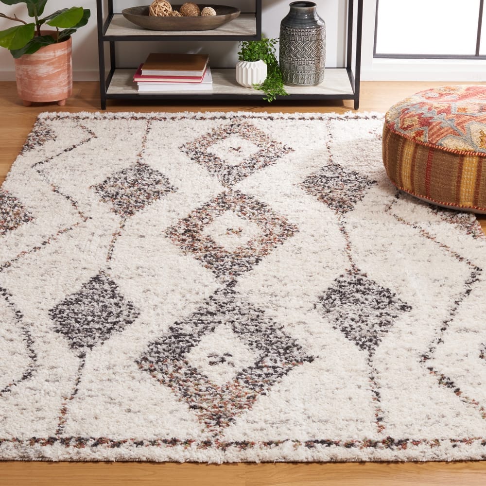 SAFAVIEH Jericho Shag Annemarie Boho 1.2-inch Thick Rug