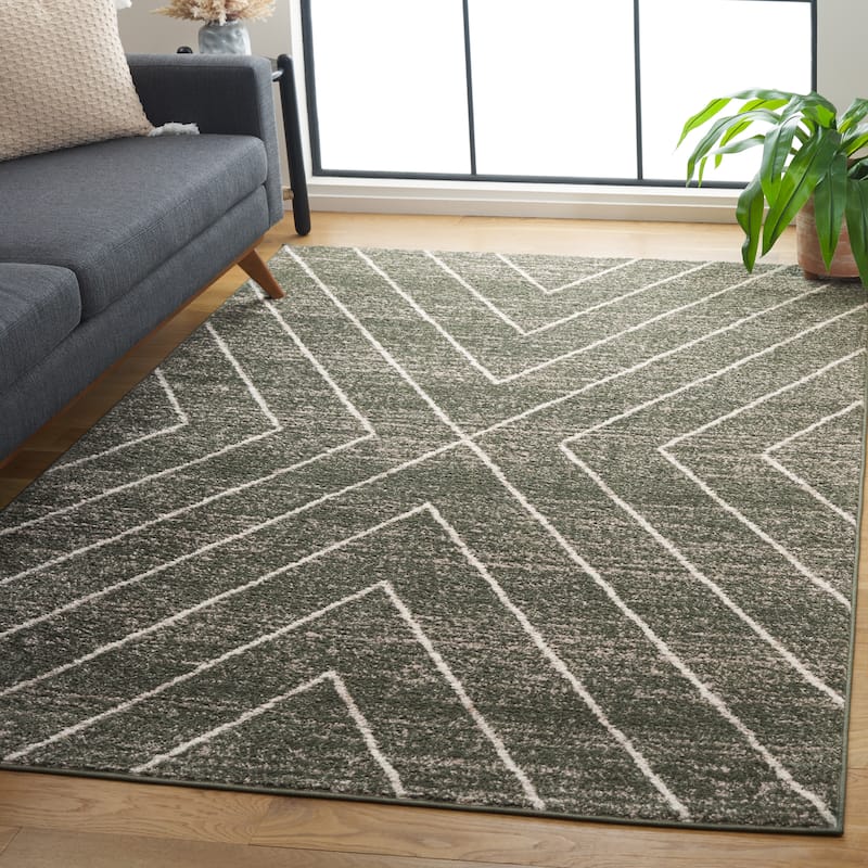 SAFAVIEH Adirondack Hediye Vintage Oriental Rug - 6' x 9' - Dark Green/Ivory