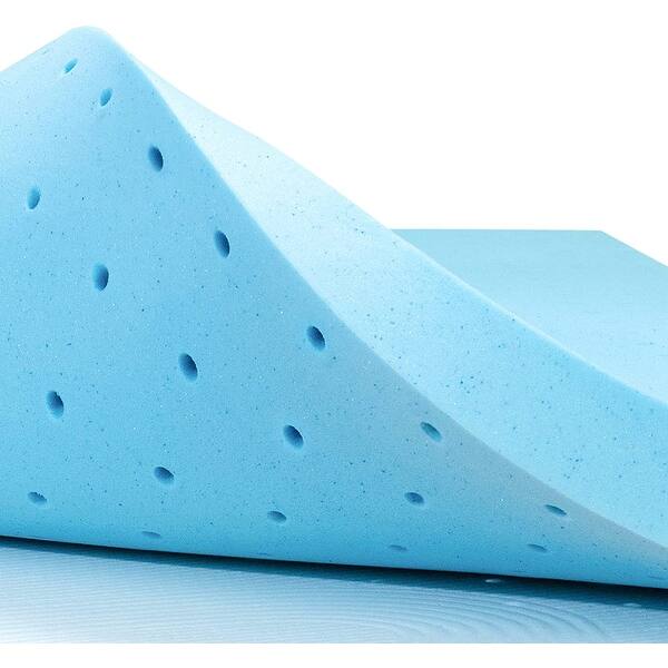 slide 1 of 18, Subrtex Comfort Gel-infused Memory Foam Mattress Topper