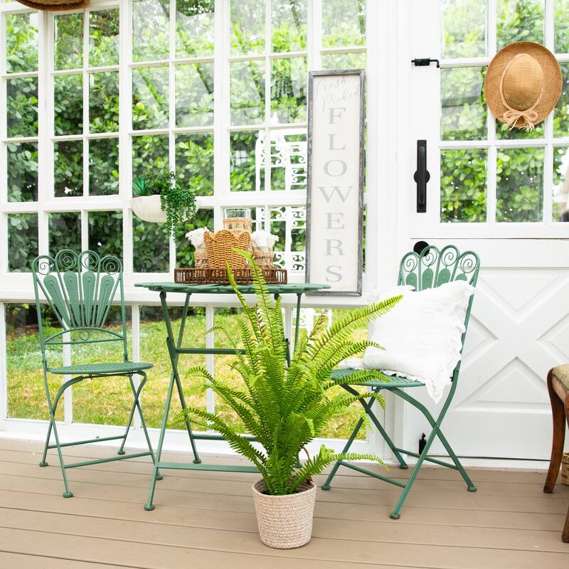 3-ft UV Resistant Artificial Boston Fern Potted Plant (Indoor/Outdoor) - Green
