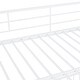 preview thumbnail 18 of 18, White Full over Full Size Metal Bunk Bed with Slide & Guardrails
