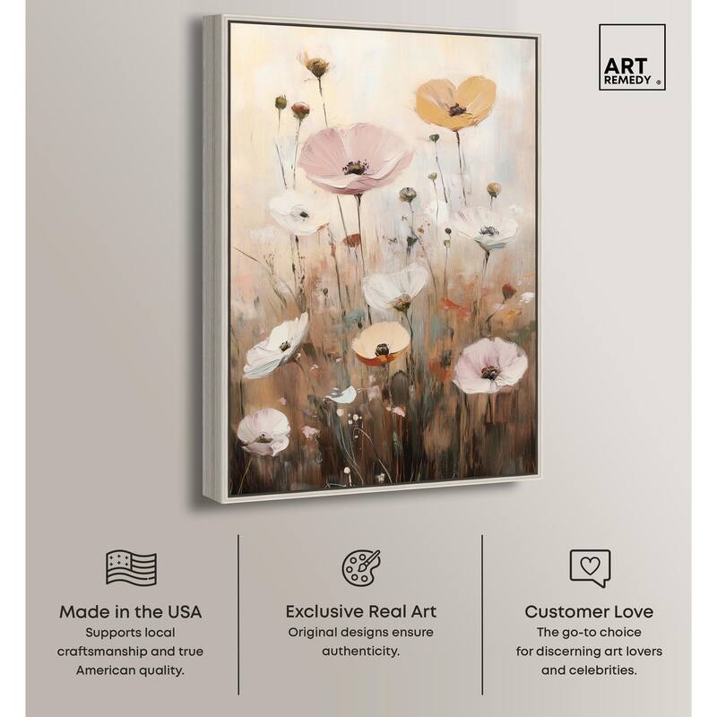 Delicate Flowers in Bloom Canvas by Art Remedy