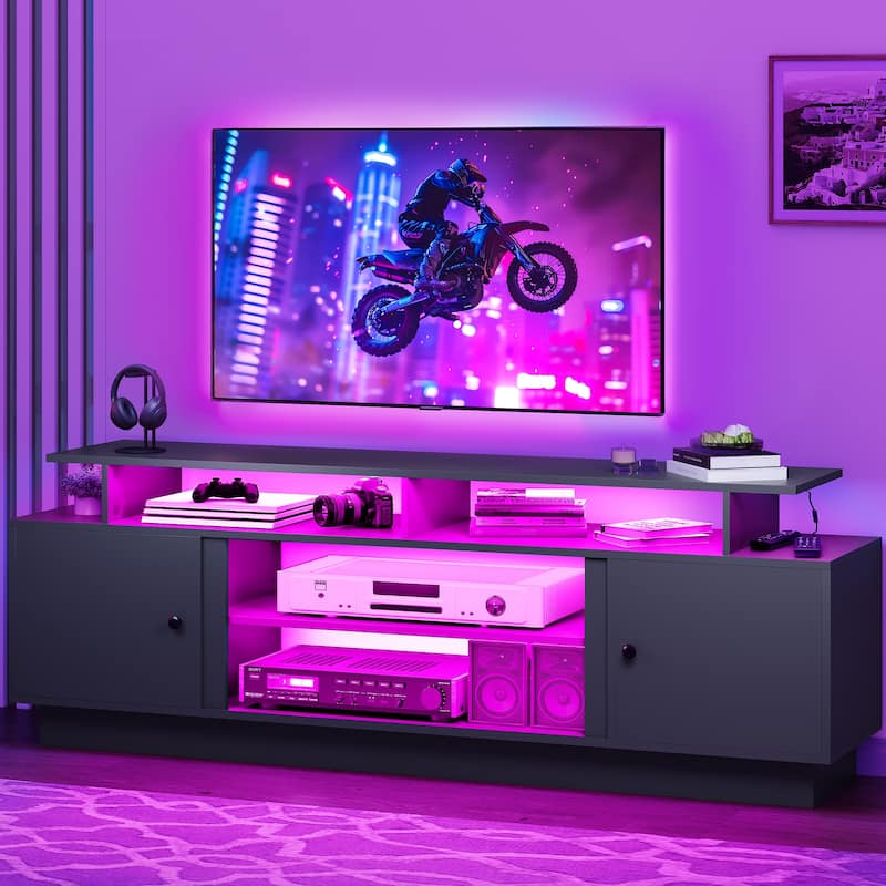 Moasis Modern TV Stand for TVs Up to 75'' - 15.7"D x 70"W x 25.1"H
