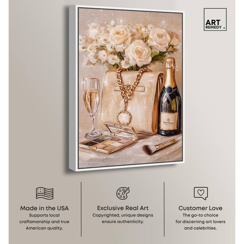 Make Up Drinks and Glam Canvas by Art Remedy
