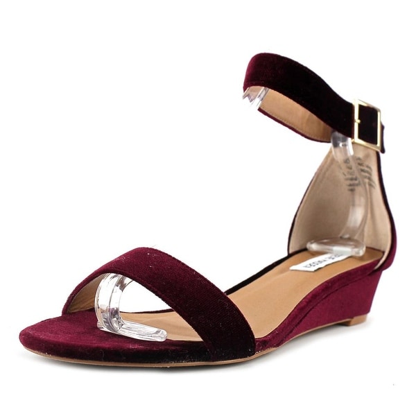 burgundy sandals