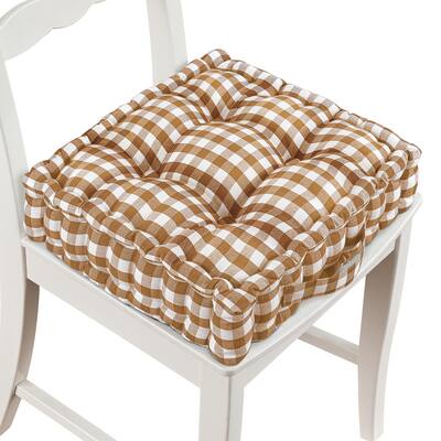Buffalo Check Tufted Polyester Booster Cushion - 16.000 x 10.000 x 6.000