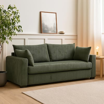 Green Corduroy Sofa
