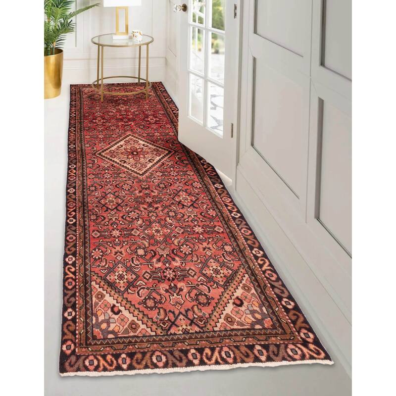 ECARPETGALLERY Hand-knotted Andelz Red Wool Rug - 3'1 x 10'0