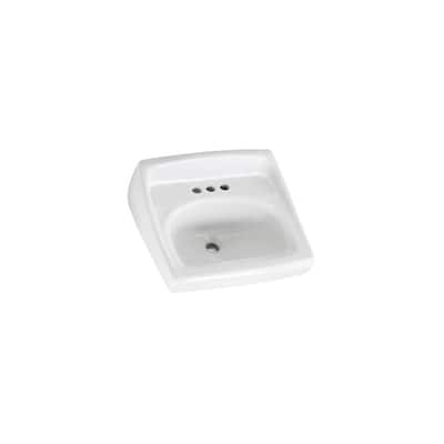 American Standard Lucerne 20-1/2" Wall Mounted Porcelain Bathroom Sink