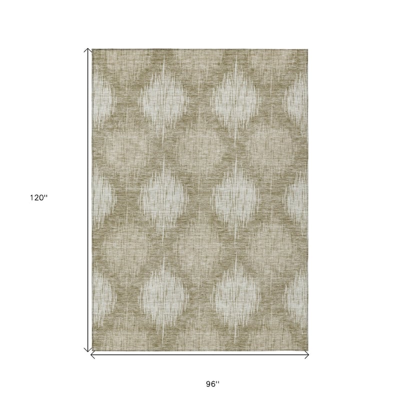 HomeRoots Ikat Transitional Rectangle Outdoor Rug