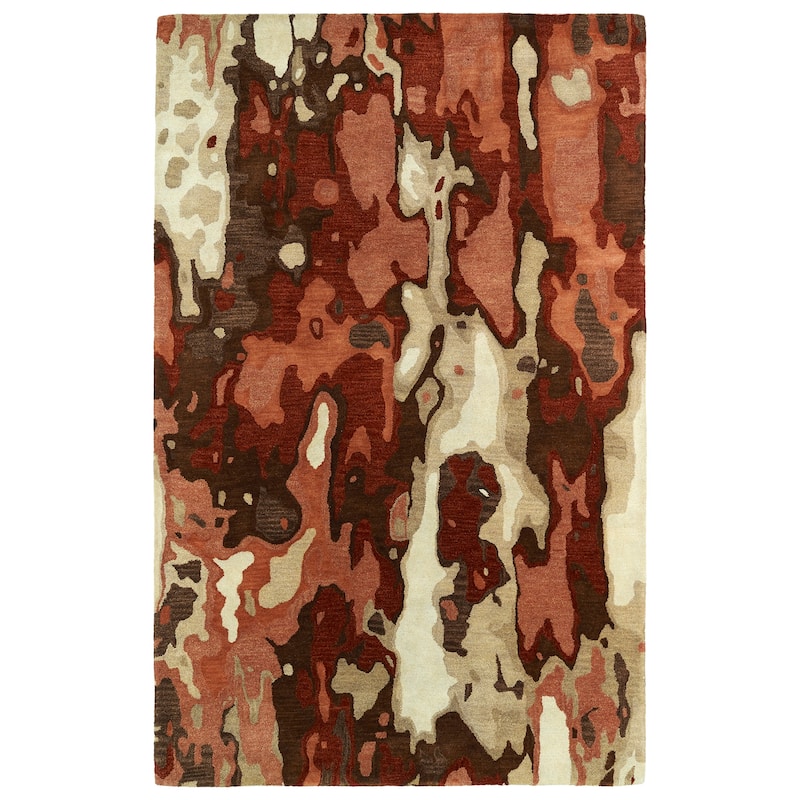 Kaleen Brushstrokes - 9'6" x 13' - Rust